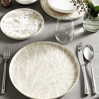 Pierre Cardin Leafy 24 Parça 6 Kişilik Yemek Takımı