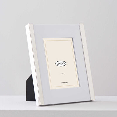 Linens Thick 10x15 cm Çerçeve Gümüş Beyaz