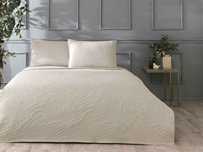 Linens Wild Yatak Örtüsü Bej Çift Kişilik
