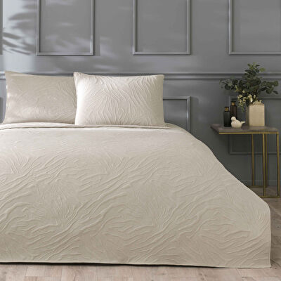 Linens Wild Yatak Örtüsü Bej Çift Kişilik