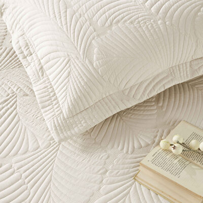 Linens Leaf Yatak Örtüsü Taş Çift Kişilik