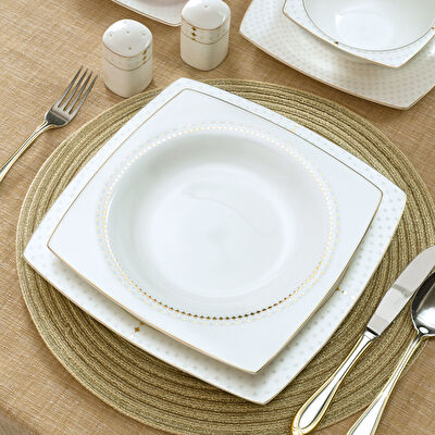 Pierre Cardin Almond 60 Parça Yemek Takımı