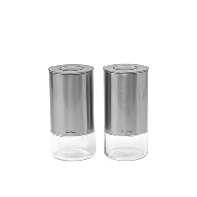 Pierre Cardin Gusto Silver Cam 20cm 2'li Kavanoz Seti