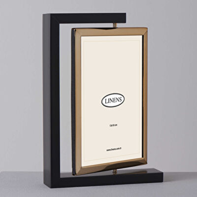 Linens State 13x18 cm Çerçeve Siyah Gold