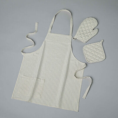 Linens Swindells Mutfak Eldiveni Gri