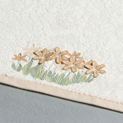 Linens Camila Pamuk 50X85 cm Yüz Havlusu Ekru