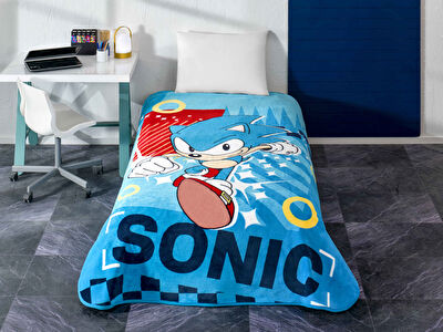 Lisanslı Sonic Tek Kişilik Battaniye
