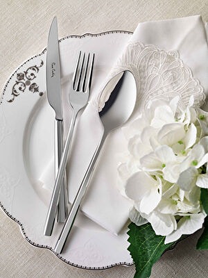 Pierre Cardin Saturn-2 84 Parça 12 Kişilik Çatal Bıçak Kaşık Seti