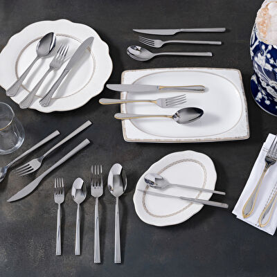 Pierre Cardin Harvey 84 Parça 12 Kişilik Çatal Bıçak Kaşık Seti