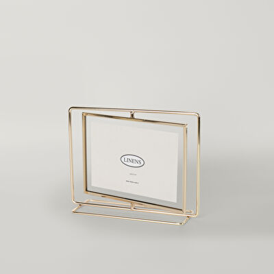 Linens Metal Linery 18x13 cm Çerçeve Gold