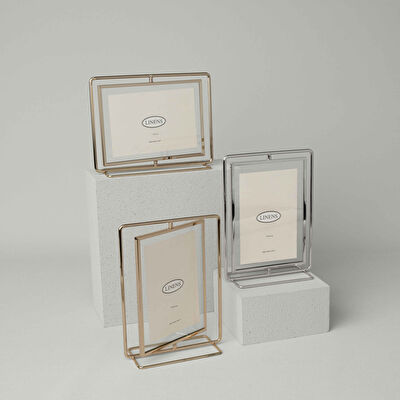 Linens Metal Linery 18x13 cm Çerçeve Gold