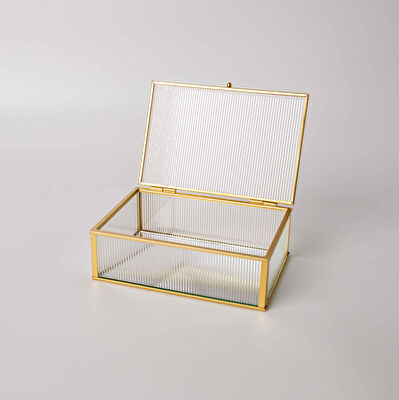 Linens Laveta 18x13x6 cm Dekoratif Kutu Gold