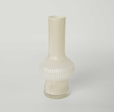 Linens Linzi Vazo 11,5x11,5x26 cm Ekru