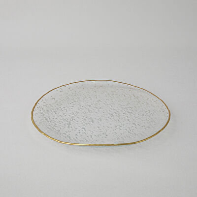 Linens Bubble Servis Tabak 27 cm Gold