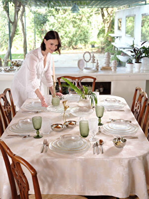 Linens Bubble Servis Tabak 27 cm Gold