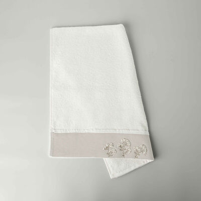 Linens Nora Bambu 50x85 cm Yüz Havlusu Ekru (450 G/M²)