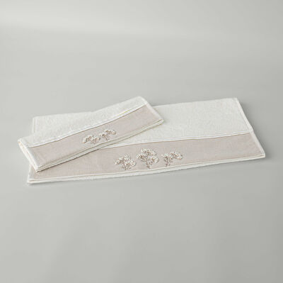 Linens Nora Bambu 30x45 cm El Havlusu Ekru(450 G/M²)