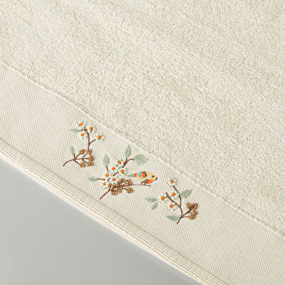 Linens Tella Bambu Yüz Havlusu 50X85 Cm Krem