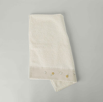 Linens Gloom Pamuk Yüz Havlusu 50X85 Cm Ekru