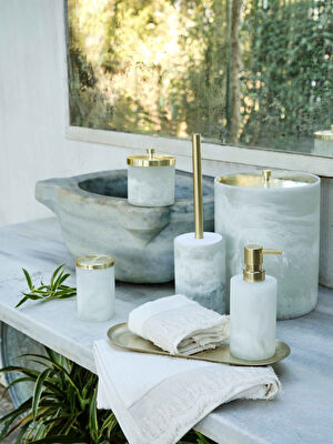 Linens Calina Bambu Yüz Havlusu 50x85 Cm Ekru