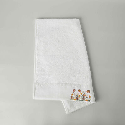 Linens Tındra Bambu Yüz Havlusu 50X85 Cm Beyaz