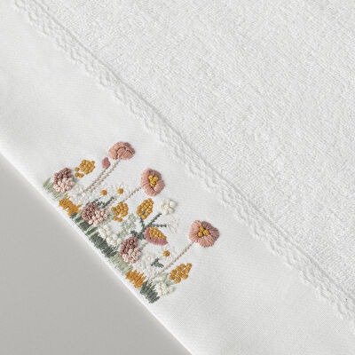 Linens Tındra Bambu Yüz Havlusu 50X85 Cm Beyaz