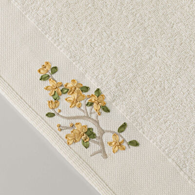 Linens Lıora Pamuk Yüz Havlusu 50X85 Cm Ekru