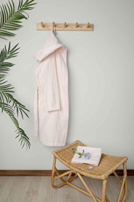 Linens Jolia Pamuk s/m Bornoz Seti Somon