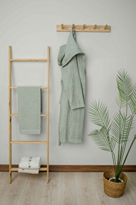 Linens Jolia Pamuk l/xl Bornoz Seti Adaçayı