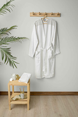 Linens Elia Bambu s/m Bornoz Seti Beyaz