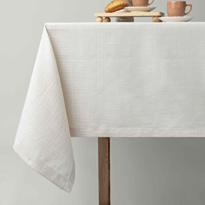 Linens Lundy 150x250 cm Masa Örtüsü Bej