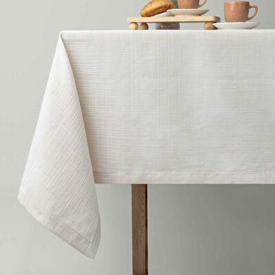 Linens Lundy 150x250 cm Masa Örtüsü Bej