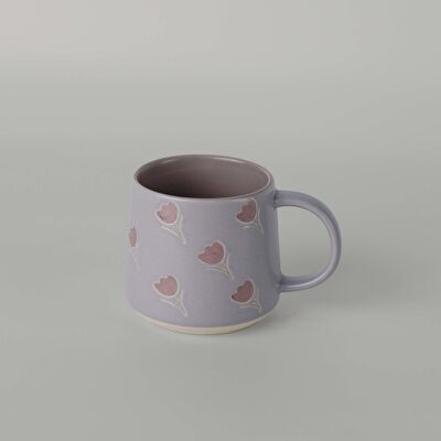 Linens Tulip Seramik 400 ml Kupa Lila