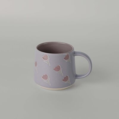 Linens Tulip Seramik 400 ml Kupa Lila