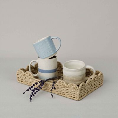 Linens Riley Seramik 340 ml Kupa Vizon