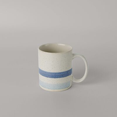 Linens Jose Seramik 400 ml Kupa ekru-Mavi
