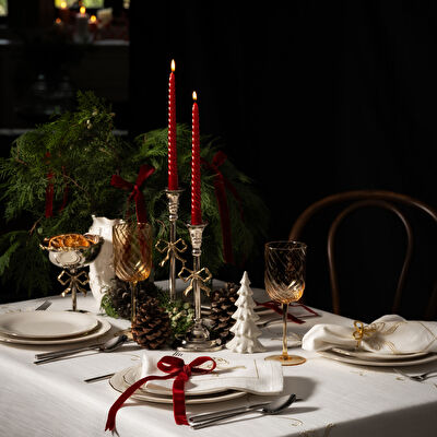 Linens Elegant Porselen Çukur Tabak 23 cm Gold