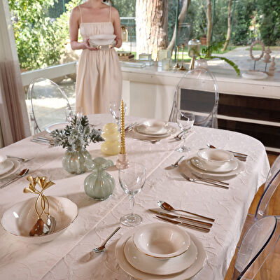 Linens Elegant Porselen Kase 16 cm Gold