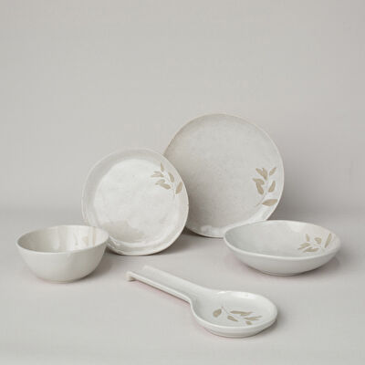 Linens Laurel Seramik 15 cm Kase Ekru