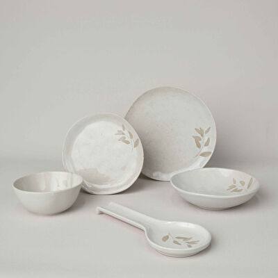 Linens Laurel Seramik 15 cm Kase Ekru