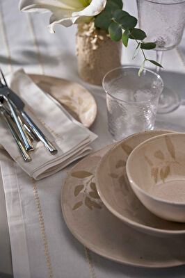 Linens Laurel Seramik 15 cm Kase Ekru