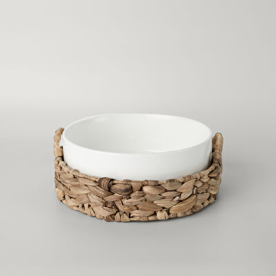 Linens Straw Porselen 33,5x18x6,6 cm Sunum Tabağı