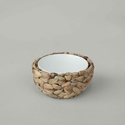 Linens Straw Porselen 16,5x9 cm Sunum Kasesi