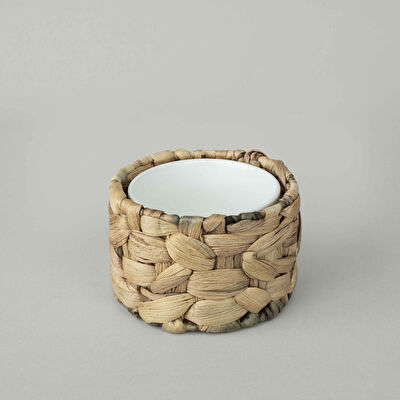 Linens Straw Porselen 13,x9,8 cm Sunum Kasesi