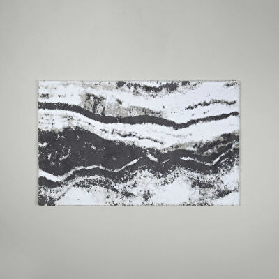 Linens Stone 2'li 60x100 / 50x60 cm Banyo Paspas Seti Gri