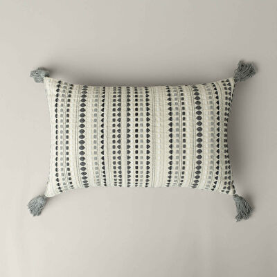 Linens Remi Kırlent Kılıfı 30x50 cm Gri