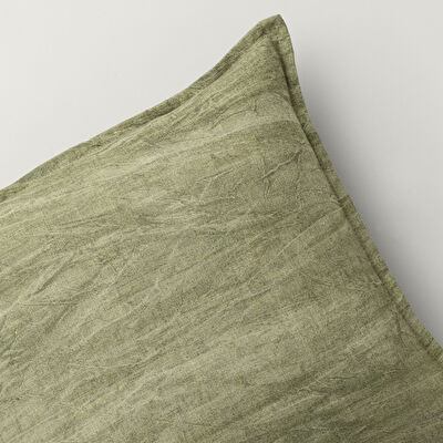Linens Willy Kırlent Kılıfı 45x45 cm Haki