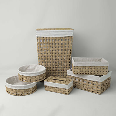 Linens Tidy Camaşır Sepeti 40x30x60 Cm Naturel