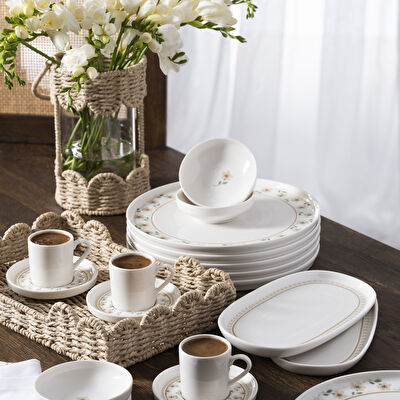 Pierre Cardin Florien Porselen 14 Parça Kahvaltı Takımı