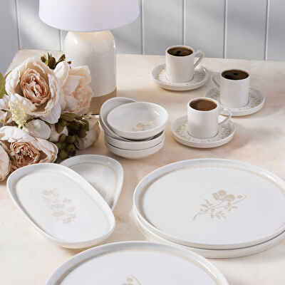 Pierre Cardin Edelore Porselen 14 Parça Kahvaltı Takımı